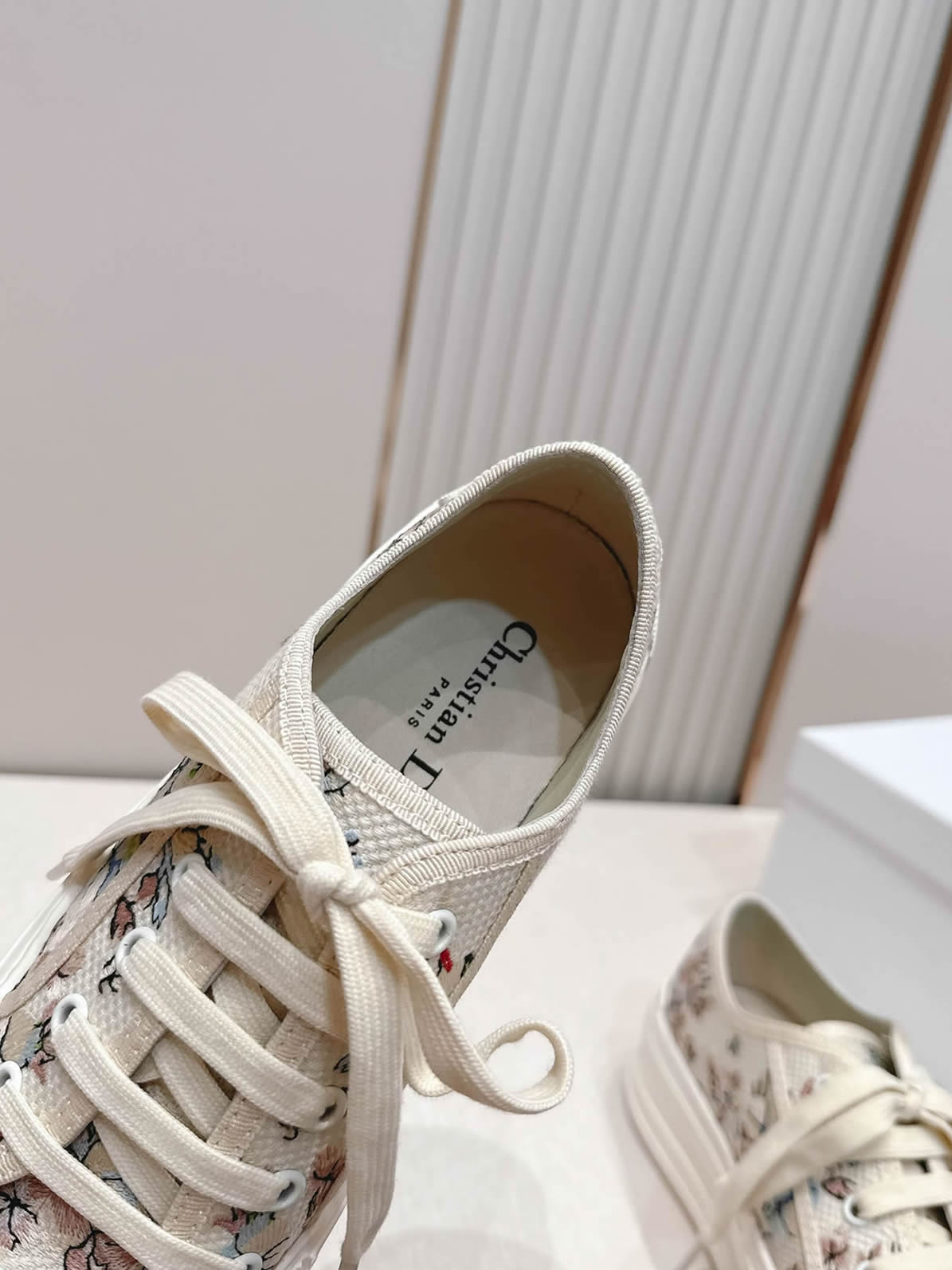 ディオール ボタニカルプリント キャンバス厚底スニーカー shoes581 - 画像 (9)