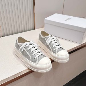 ディオール モノグラム キャンバス 厚底スニーカー グレー shoes582