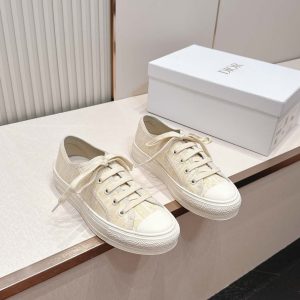 ディオール モノグラム キャンバス 厚底スニーカー イエロー shoes590