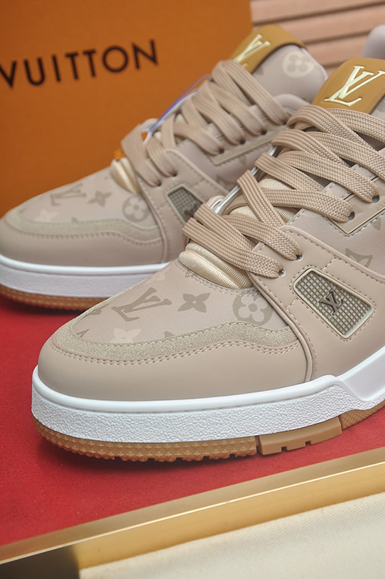 ルイ・ヴィトン モノグラム・レザー 厚底スニーカー ベージュ shoes581 - 画像 (8)