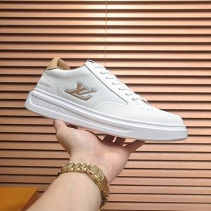 ルイ・ヴィトン グレインレザー スニーカー ホワイト shoes584