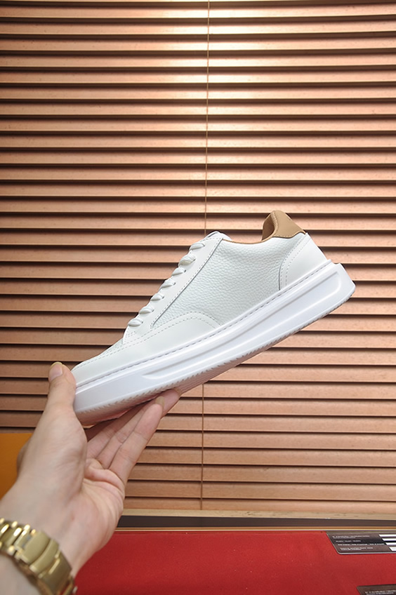 ルイ・ヴィトン グレインレザー スニーカー ホワイト shoes584 - 画像 (5)