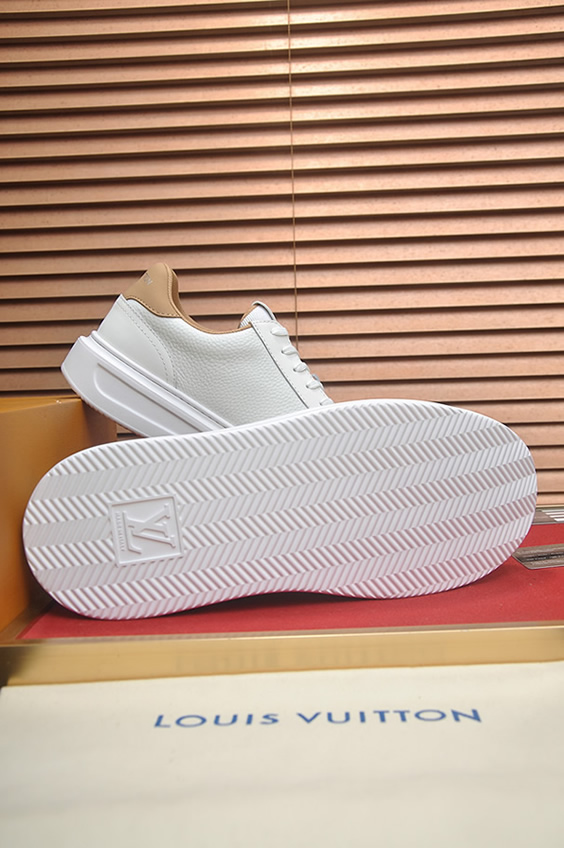 ルイ・ヴィトン グレインレザー スニーカー ホワイト shoes584 - 画像 (7)