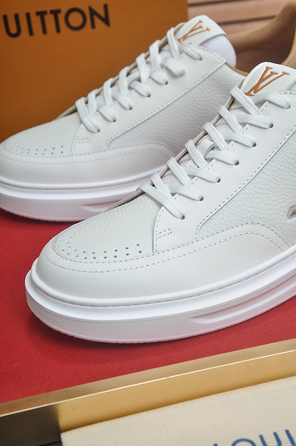 ルイ・ヴィトン グレインレザー スニーカー ホワイト shoes584 - 画像 (8)