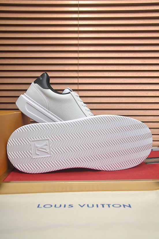 ルイ・ヴィトン グレインレザー スニーカー ホワイト/ブラック shoes587 - 画像 (7)