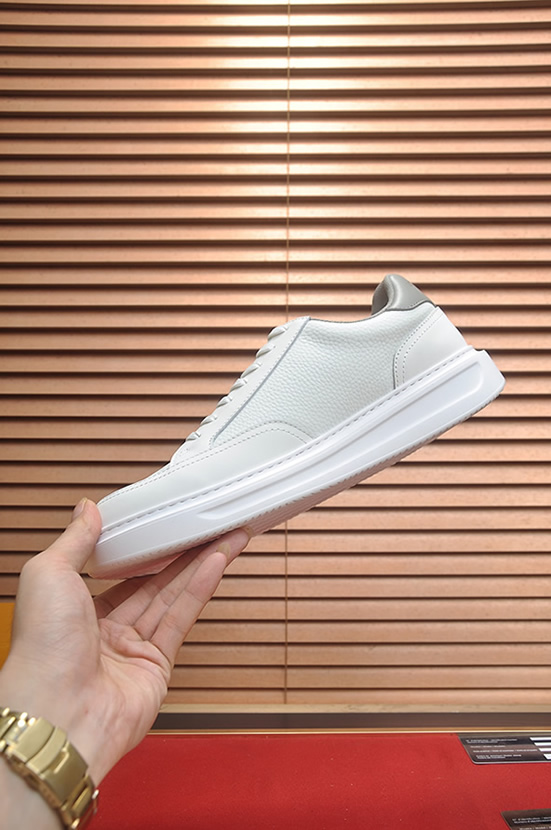ルイ・ヴィトン グレインレザー スニーカー ホワイト/グレー shoes588 - 画像 (5)