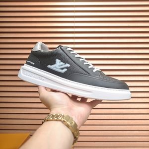 ルイ・ヴィトン グレインレザー スニーカー ブラック/ホワイト shoes589