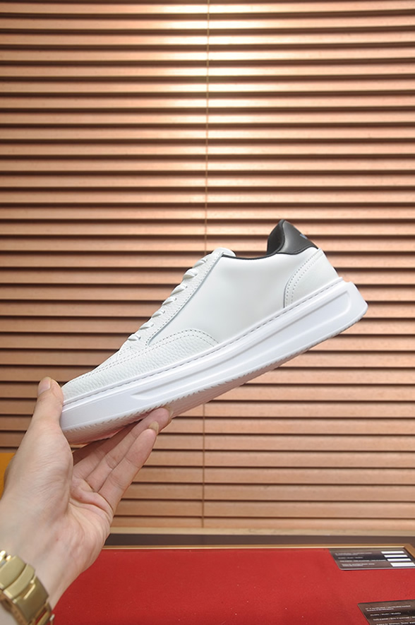 ルイ・ヴィトン モノグラム・フラワーロゴ レザー 厚底スニーカー ホワイト shoes593 - 画像 (5)