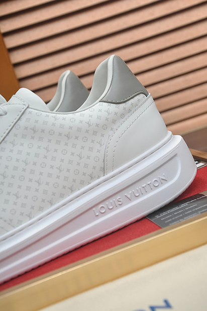 ルイ・ヴィトン ミニ・モノグラム レザー 厚底スニーカー ホワイト shoes594 - 画像 (9)