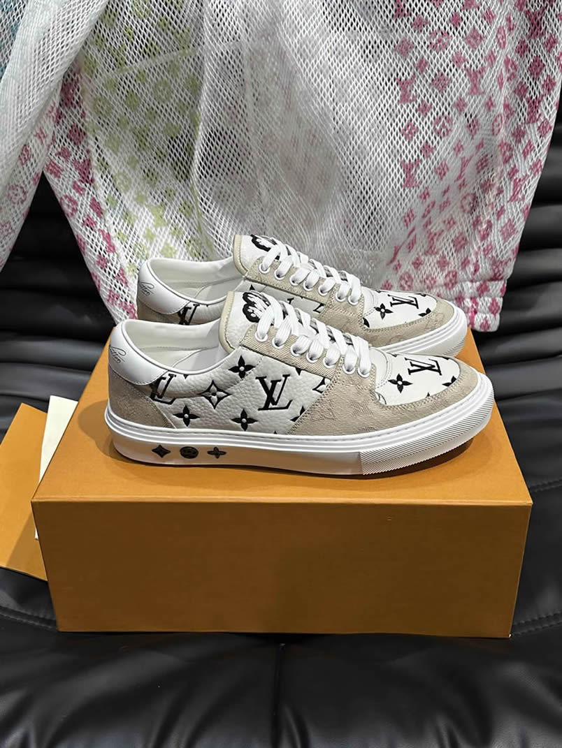 ルイ・ヴィトン モノグラム スニーカー ホワイト ベージュ shoes623 - 画像 (3)