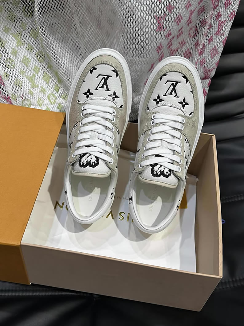 ルイ・ヴィトン モノグラム スニーカー ホワイト ベージュ shoes623 - 画像 (4)