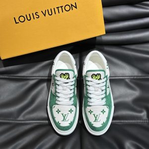 ルイ・ヴィトン モノグラム スニーカー ホワイト グリーン shoes624