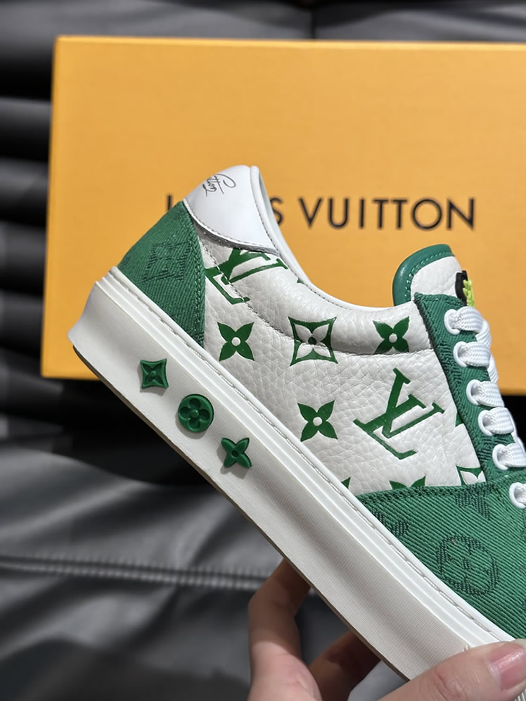 ルイ・ヴィトン モノグラム スニーカー ホワイト グリーン shoes624 - 画像 (7)