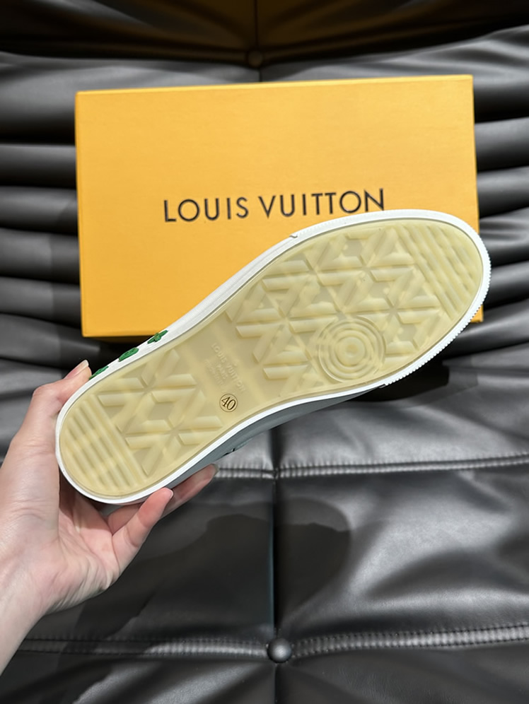 ルイ・ヴィトン モノグラム スニーカー ホワイト グリーン shoes624 - 画像 (9)