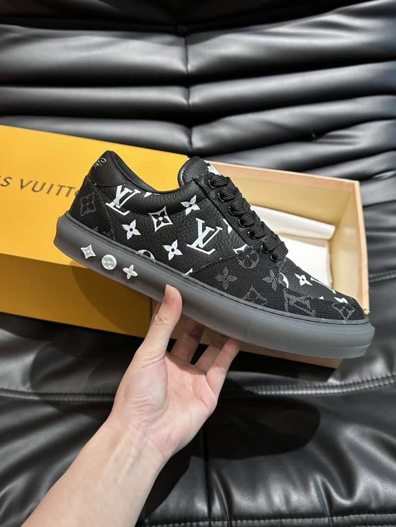 ルイ・ヴィトン モノグラム スニーカー ブラック ホワイト shoes625 - 画像 (5)