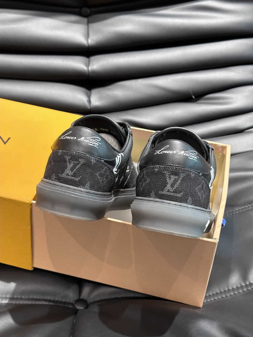 ルイ・ヴィトン モノグラム スニーカー ブラック ホワイト shoes625 - 画像 (7)