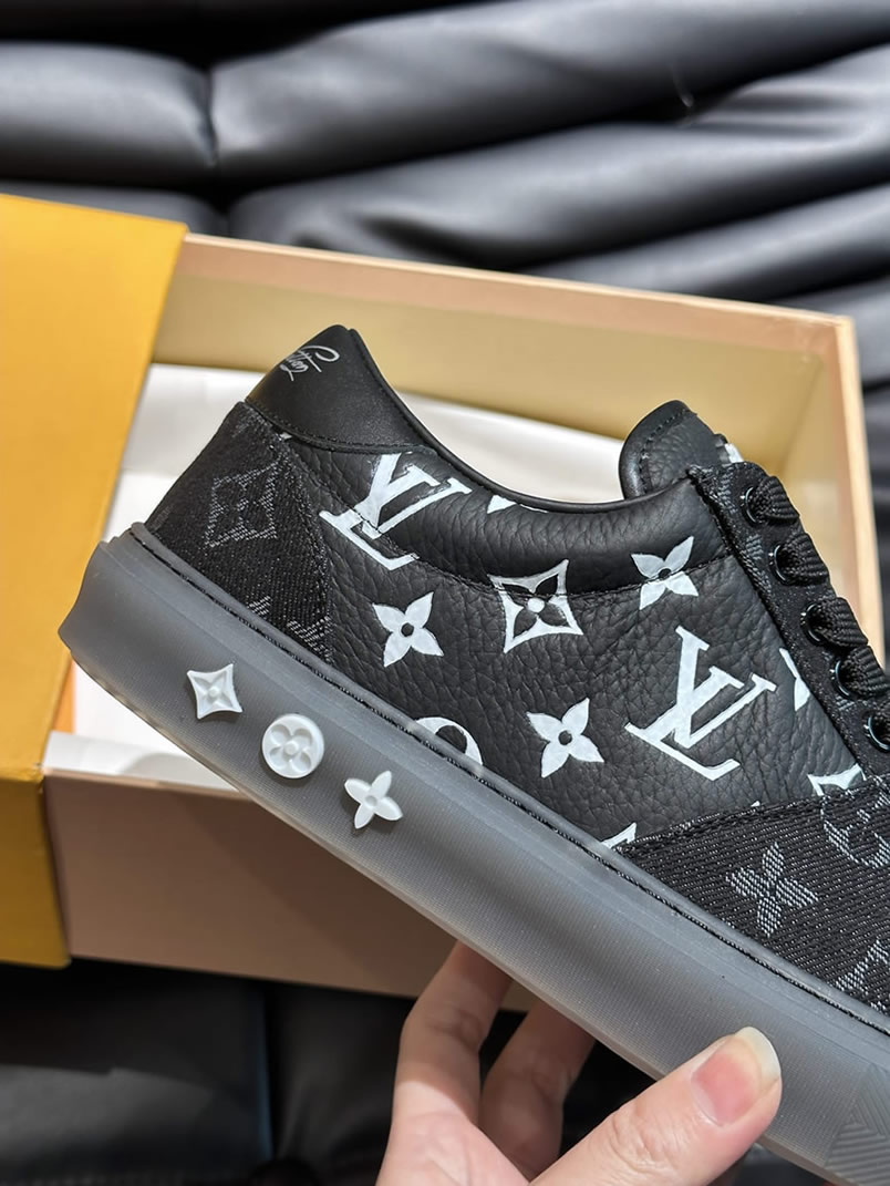 ルイ・ヴィトン モノグラム スニーカー ブラック ホワイト shoes625 - 画像 (8)