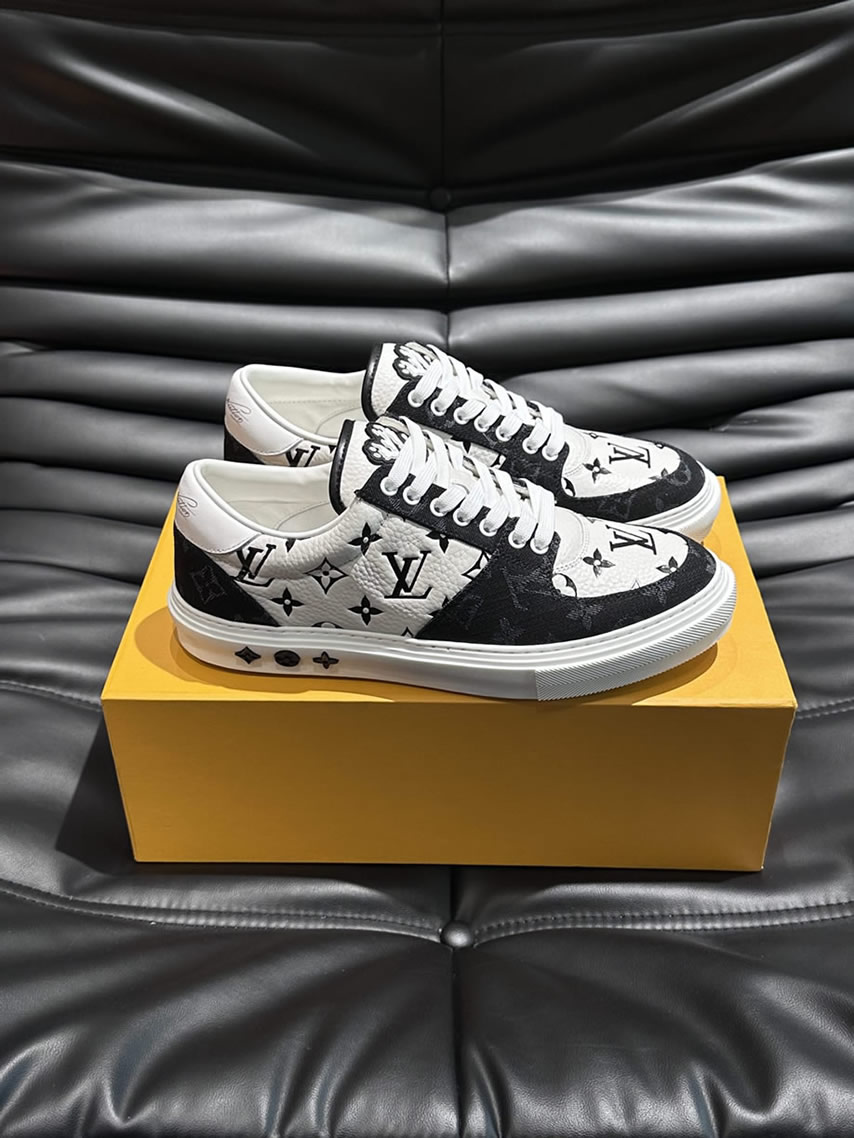 ルイ・ヴィトン モノグラム スニーカー ホワイト ブラック shoes626 - 画像 (4)