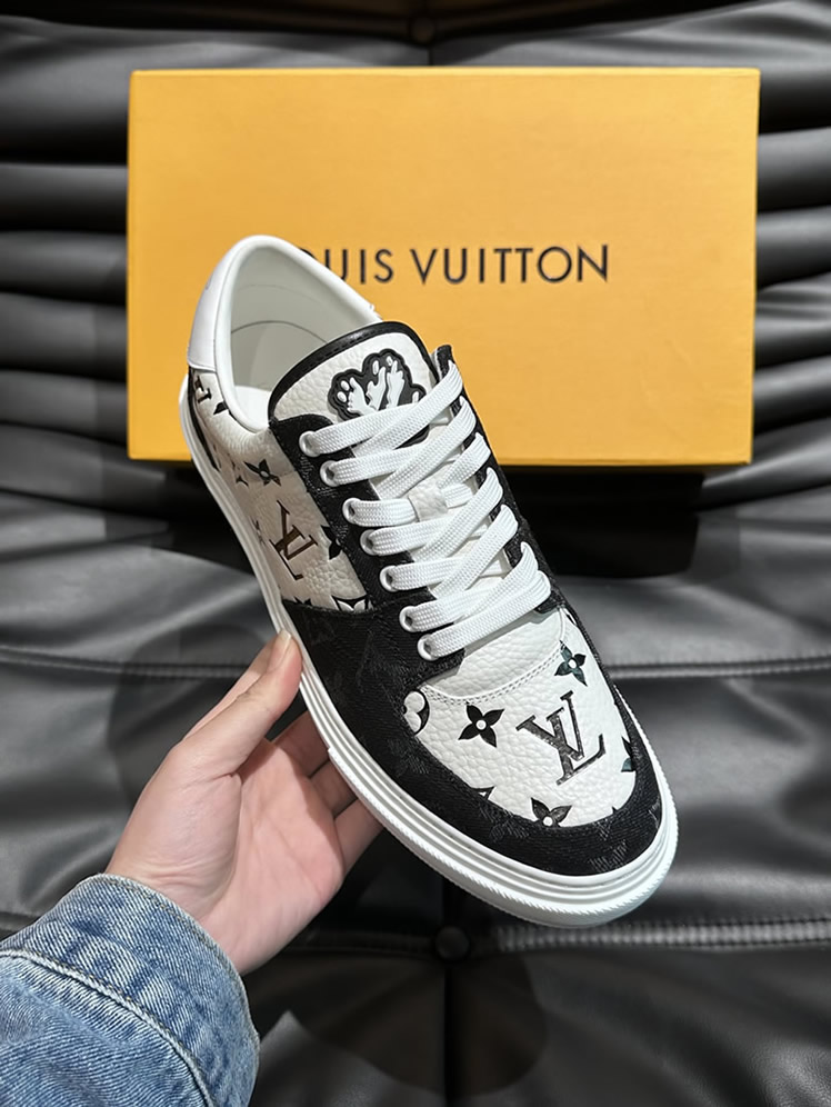 ルイ・ヴィトン モノグラム スニーカー ホワイト ブラック shoes626 - 画像 (5)