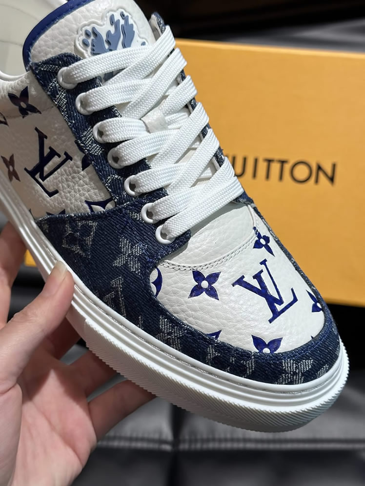 ルイ・ヴィトン モノグラム スニーカー ホワイト ブルー shoes627 - 画像 (8)