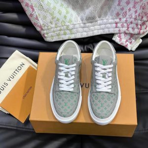 ルイ・ヴィトン モノグラム スニーカー グレー グリーン shoes628