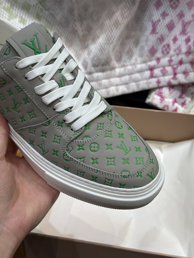 ルイ・ヴィトン モノグラム スニーカー グレー グリーン shoes628 - 画像 (7)