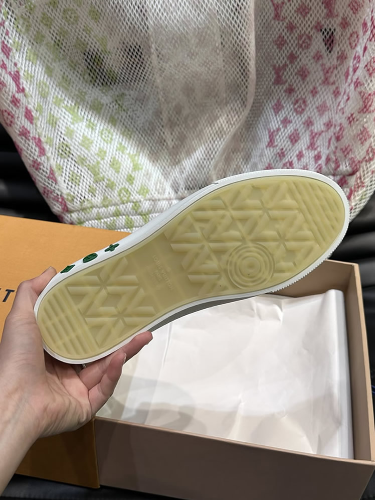 ルイ・ヴィトン モノグラム スニーカー グレー グリーン shoes628 - 画像 (9)