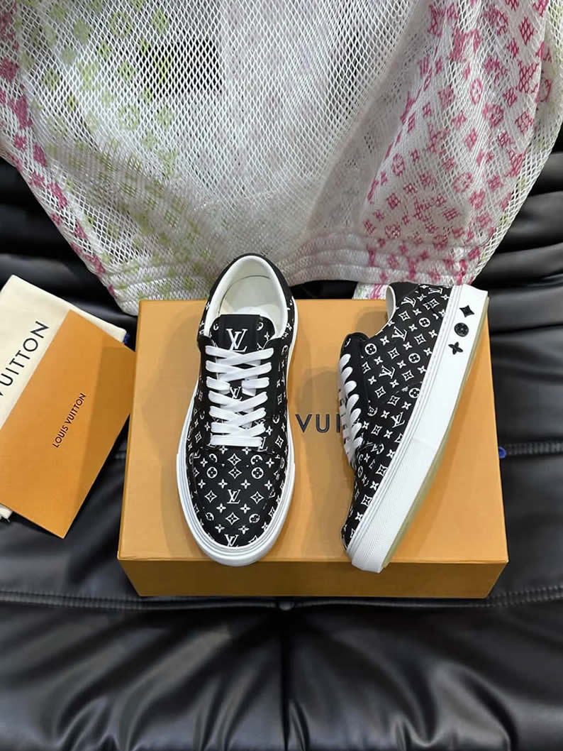ルイ・ヴィトン モノグラム スニーカー ブラック ホワイト shoes629 - 画像 (2)
