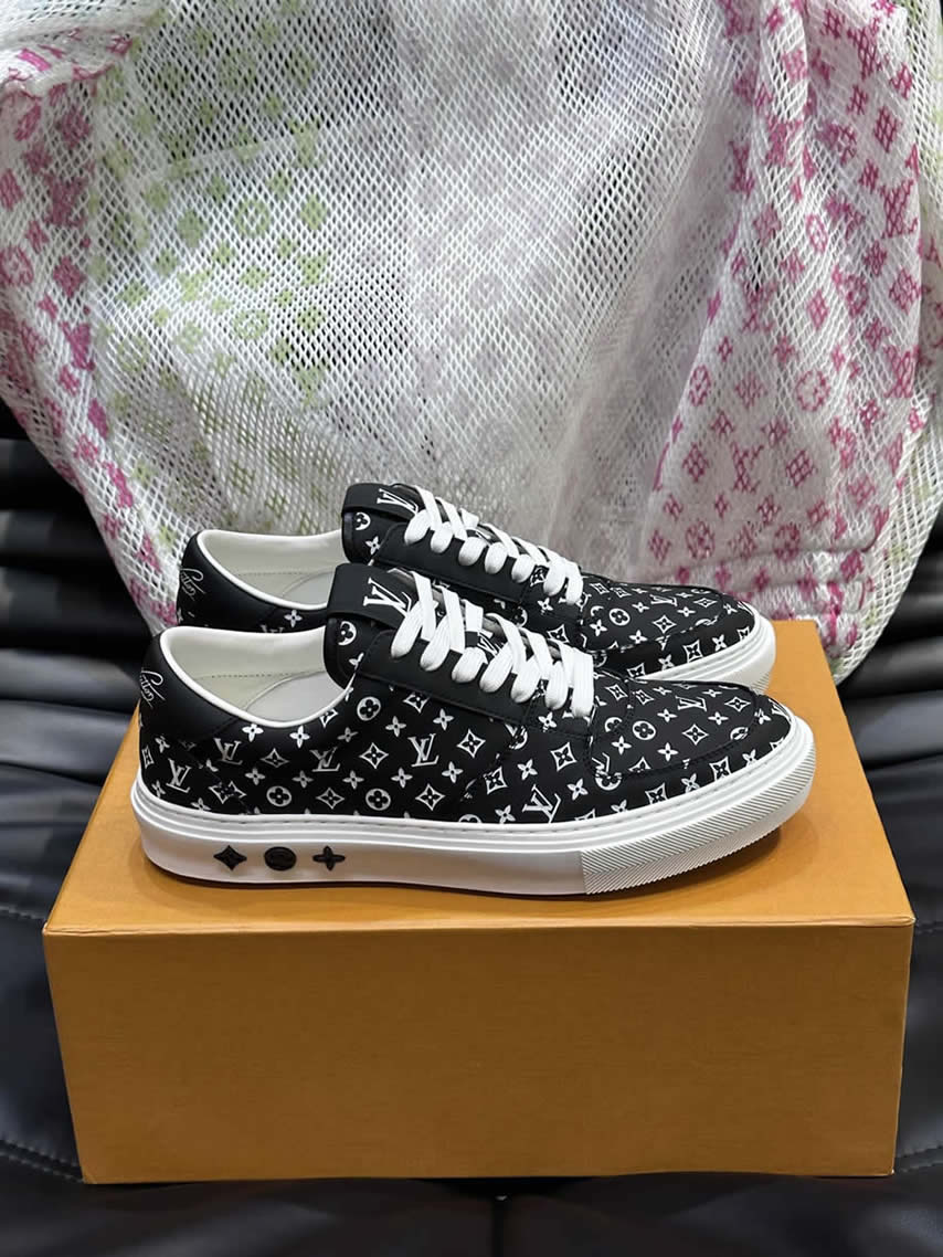 ルイ・ヴィトン モノグラム スニーカー ブラック ホワイト shoes629 - 画像 (3)