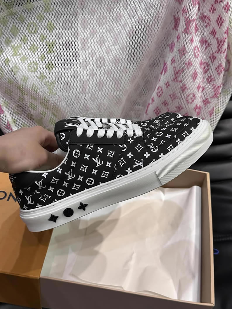 ルイ・ヴィトン モノグラム スニーカー ブラック ホワイト shoes629 - 画像 (5)