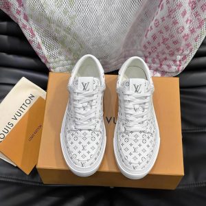 ルイ・ヴィトン モノグラム スニーカー ホワイト グレー shoes630