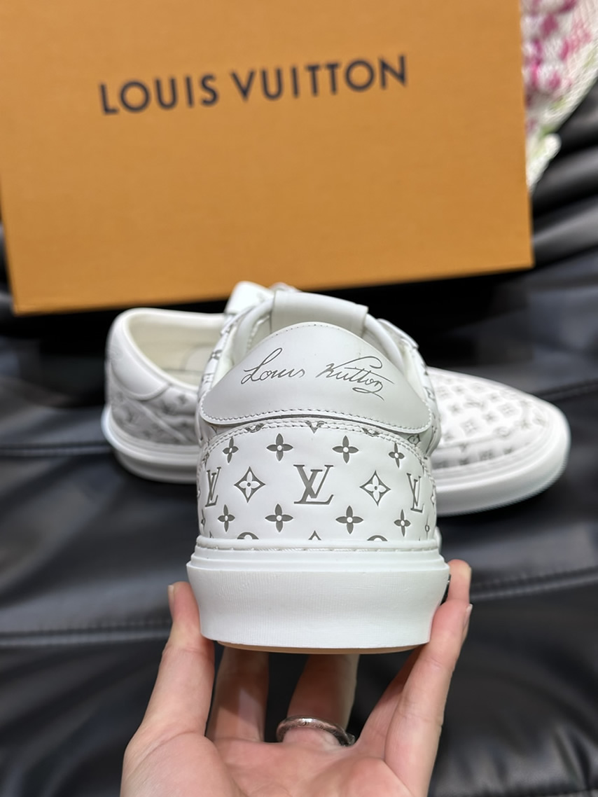ルイ・ヴィトン モノグラム スニーカー ホワイト グレー shoes630 - 画像 (6)