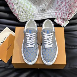 ルイ・ヴィトン モノグラム スニーカー グレー ブルー shoes631