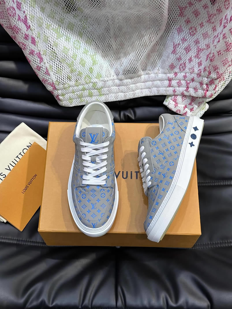 ルイ・ヴィトン モノグラム スニーカー グレー ブルー shoes631 - 画像 (2)