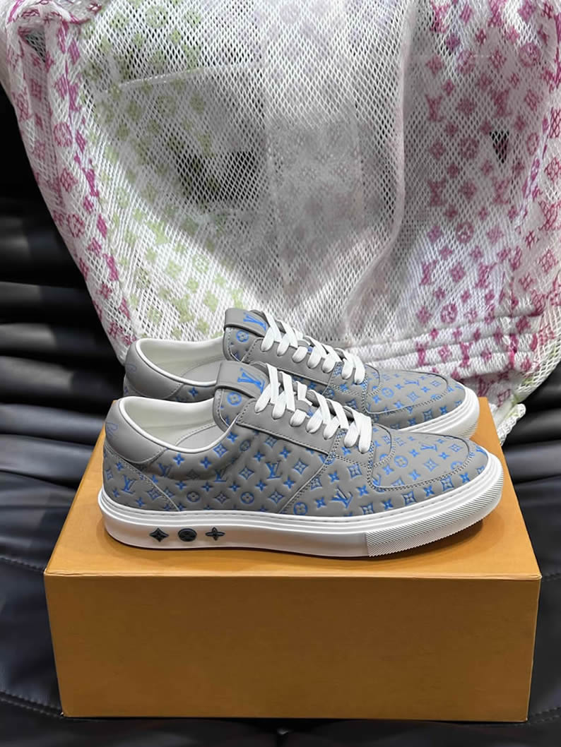 ルイ・ヴィトン モノグラム スニーカー グレー ブルー shoes631 - 画像 (3)