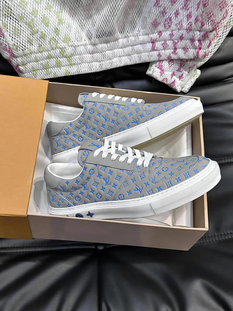 ルイ・ヴィトン モノグラム スニーカー グレー ブルー shoes631 - 画像 (4)