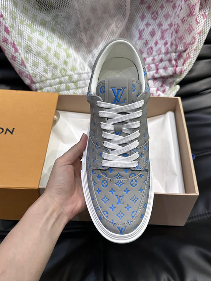 ルイ・ヴィトン モノグラム スニーカー グレー ブルー shoes631 - 画像 (5)