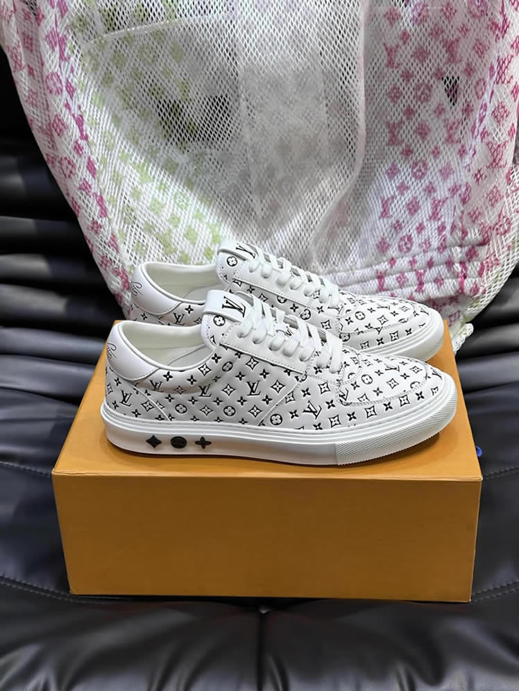ルイ・ヴィトン モノグラム スニーカー ホワイト ブラック shoes632 - 画像 (3)