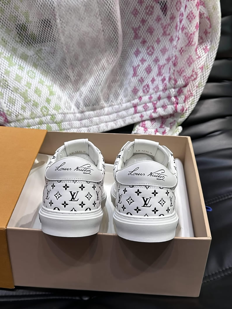 ルイ・ヴィトン モノグラム スニーカー ホワイト ブラック shoes632 - 画像 (7)