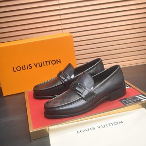 ルイ・ヴィトン メジャー・ライン ローファー ダミエ アンフィニ ブラック shoes638