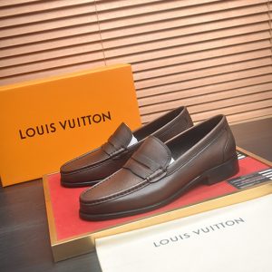 ルイ・ヴィトン メジャー・ライン ローファー グレインレザー ブラウン shoes640