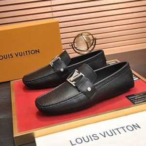 ルイヴィトン モンテカルロ ライン トリヨン ローファー ドライビングシューズ ブラック shoes659