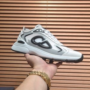 ディオール B30 メッシュ テクニカル ファブリック スニーカー ホワイト グレー ブラック shoes677