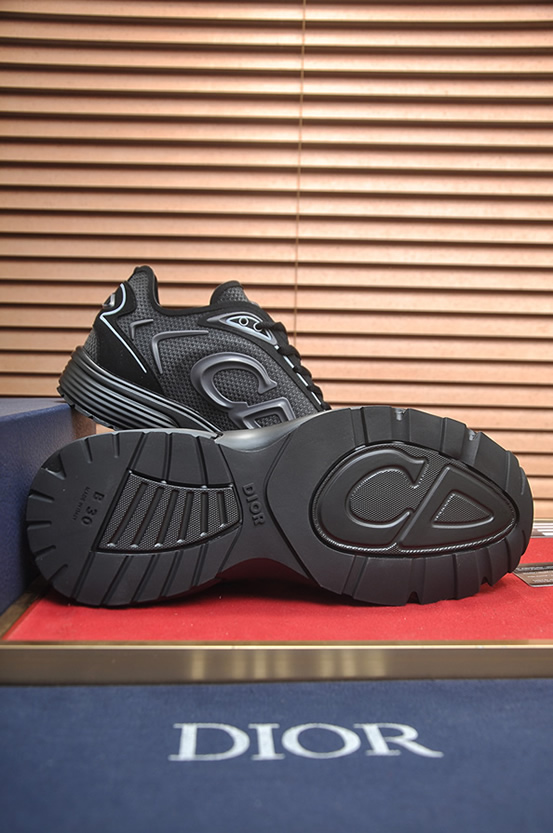 ディオール B30 メッシュ テクニカル ファブリック スニーカー ダークグレー ブラック shoes678 - 画像 (7)