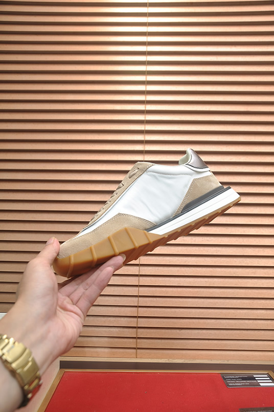 ドルチェ&ガッバーナ DGロゴ スエード レザー スニーカー ベージュ ホワイト shoes680 - 画像 (5)