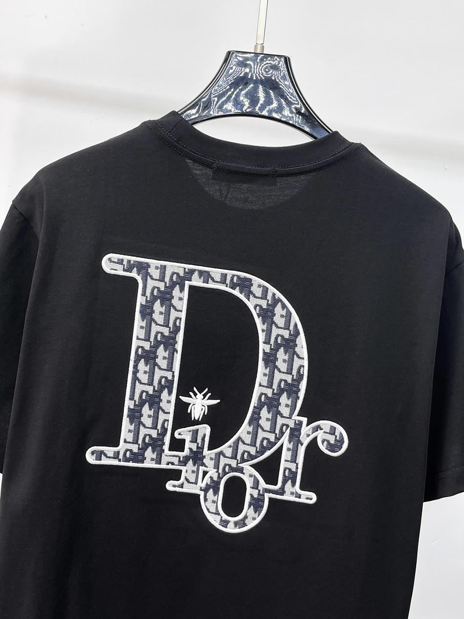 ディオール BEE刺繍 半袖 Tシャツ ブラック FS579 - 画像 (4)