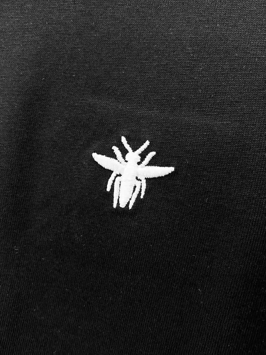 ディオール オブリーク テープ&BEE刺繍 半袖 Tシャツ ブラック FS581 - 画像 (9)
