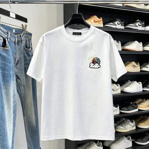 ルイ・ヴィトン カイカイキキ＆クラウド 半袖 Tシャツ ホワイト FS583