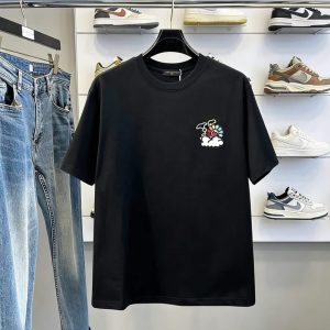 ルイ・ヴィトン カイカイキキ＆クラウド 半袖 Tシャツ ブラック FS584