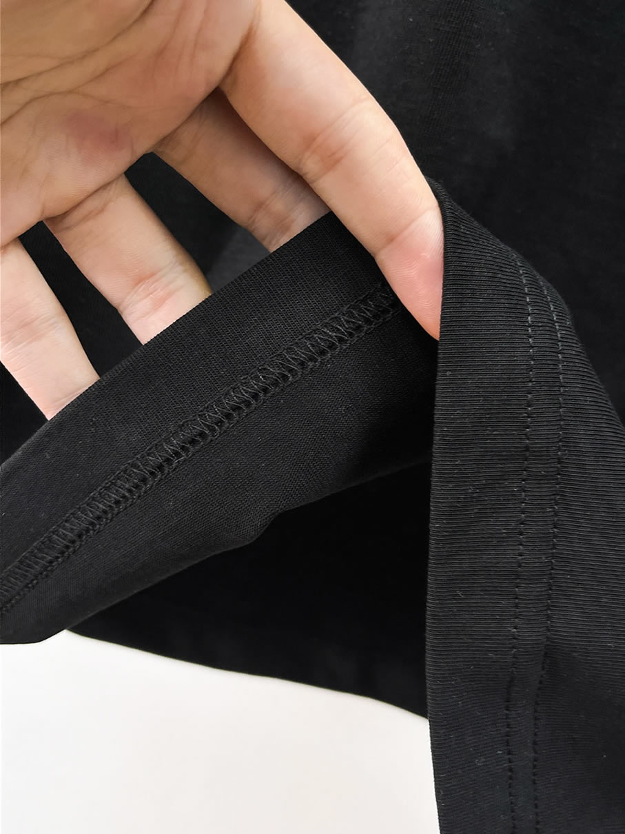 ルイ・ヴィトン LVイニシャル スポット柄 半袖 Tシャツ ブラック FS586 - 画像 (9)